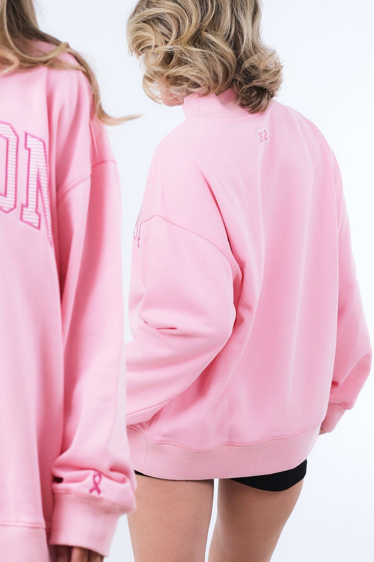 Classic Mockneck Boston- Breast Cancer Awareness