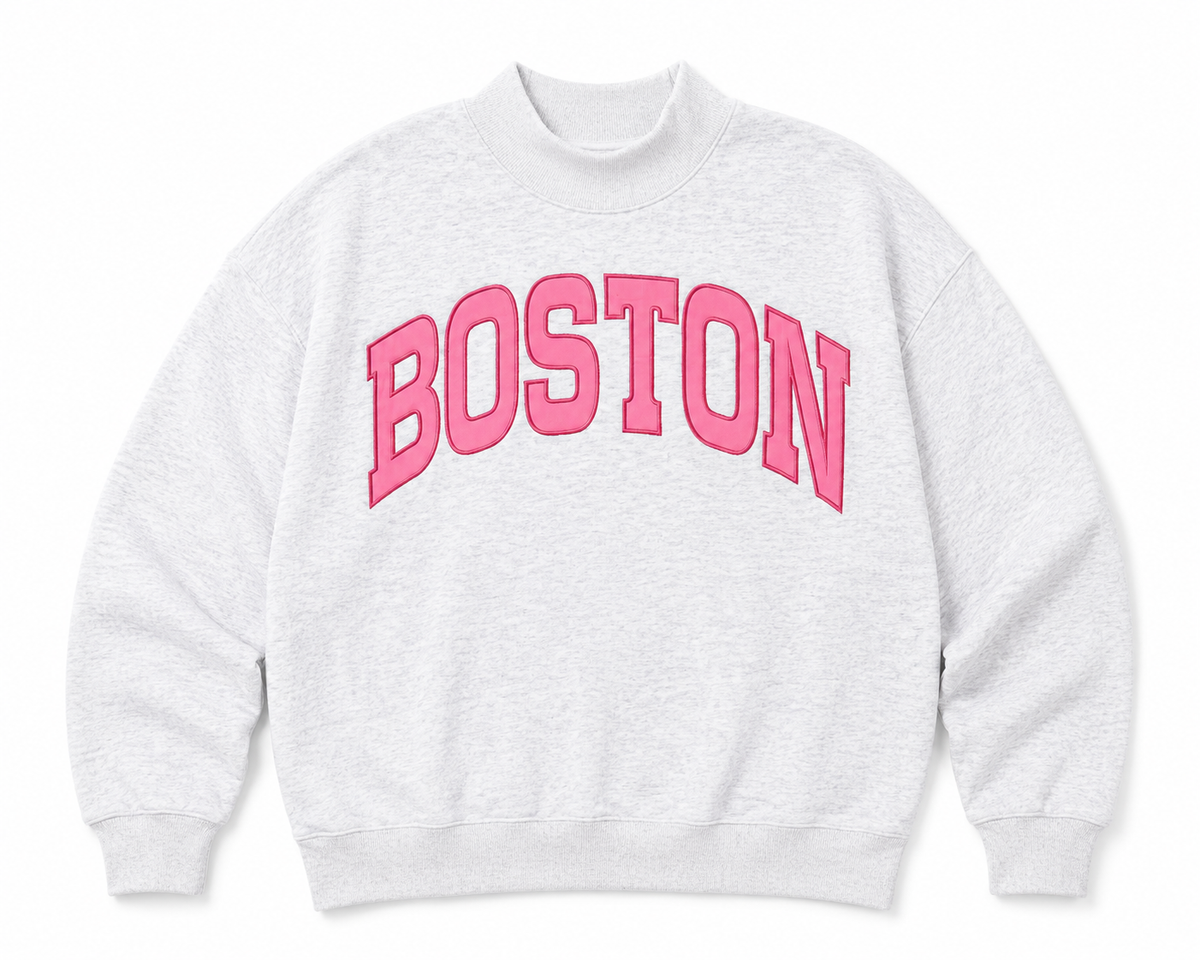 Classic Mockneck Boston- Berry Breeze