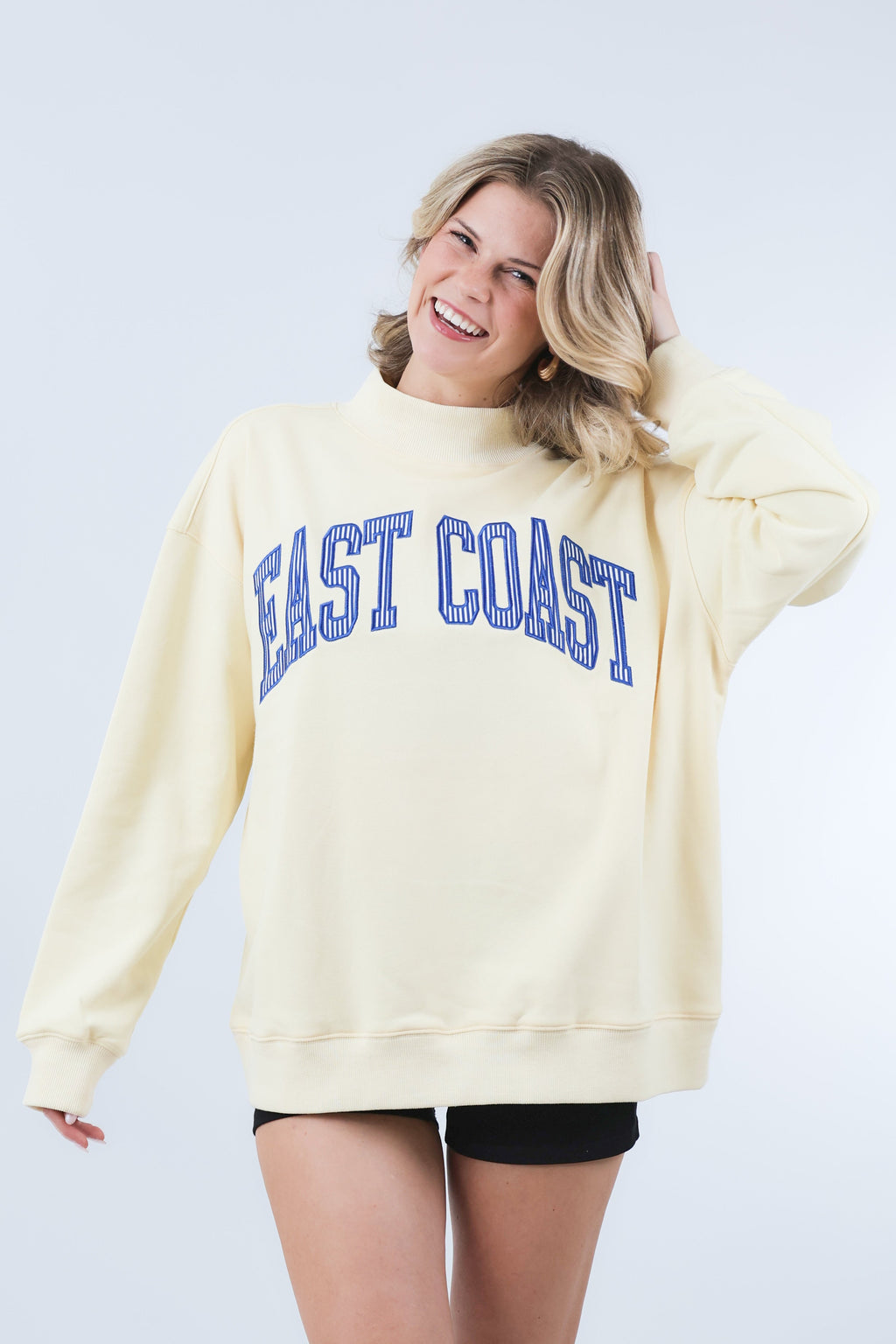 Classic Mockneck East Coast- Sunwashed